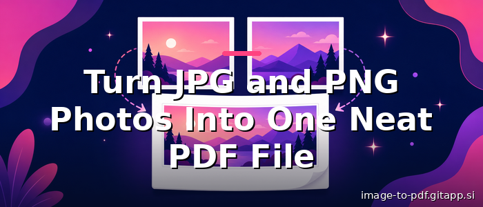Turn JPG and PNG Photos Into One Neat PDF File